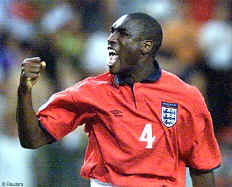 Sol Campbell, Campbell, he's doing his country proud, we're singing his name out loud, Sol Campbell, Campbell